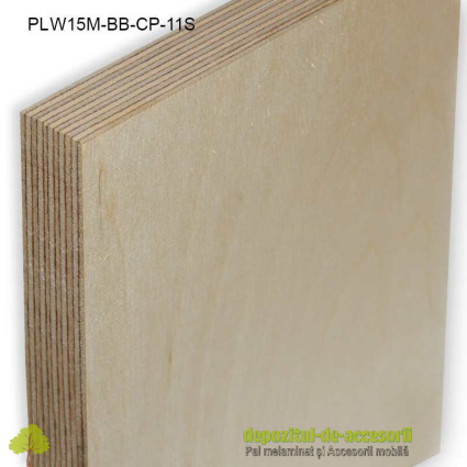 Placaj Mesteacan stratificat 2500x1250x15mm BB/CP