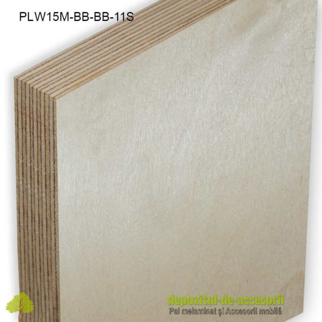 Placaj Mesteacan stratificat 2500x1250x15mm BB/BB