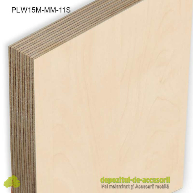Placaj Mesteacan stratificat 2500x1250x15mm Melaminat