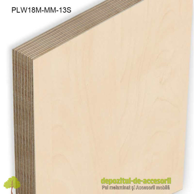 Placaj Mesteacan stratificat 2500x1250x18mm Melaminat