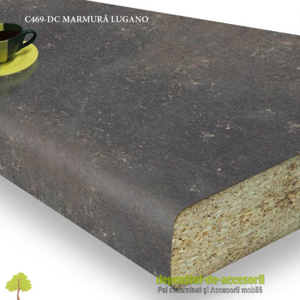 Blat bucatarie MARMURĂ LUGANO C469-DC 38x600x4100mm Swiss Krono