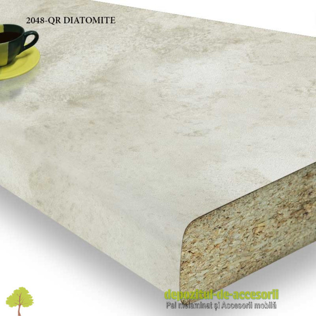 Blat bucatarie DIATOMITE 2084-QR 38x600x4100mm Swiss Krono