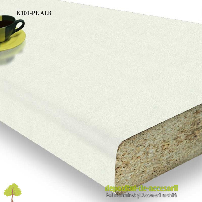 Blat bucatarie ALB K101-PE 38x600x4100mm Swiss Krono