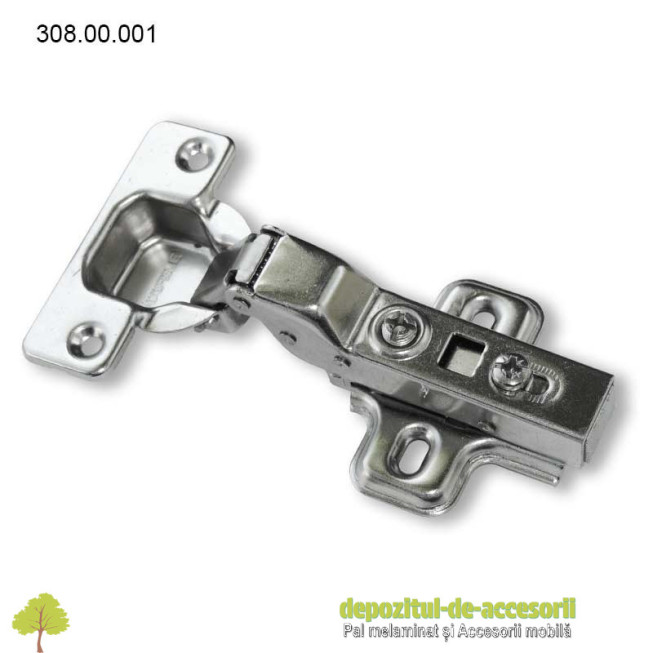 Balama usi semiaplicate 100° CLIP ”softclose” incorporat 71DS3650