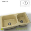 Chiuveta cu doua cuve Granixit compozit 213-232 Sunny Bay 900x490mm