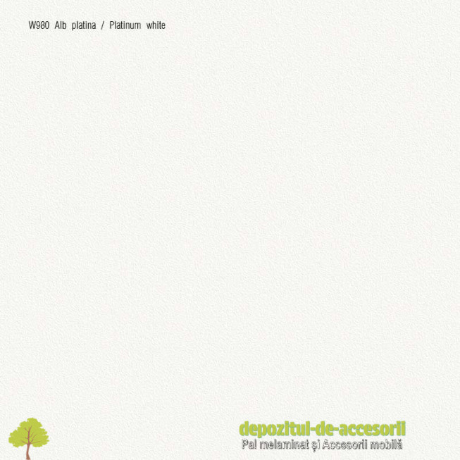 PAL Melaminat Alb platină W980-ST2