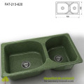 Chiuveta cu doua cuve Granixit compozit 213-620 Greenwood
