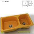 Chiuveta cu doua cuve Granixit compozit 213-910 Camel