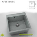 Chiuveta cu o cuva Granixit compozit 225-259 Platina 510x510mm