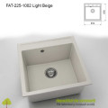 Chiuveta cu o cuva Fatgranit compozit 225-1002 Light Beige 510x510mm