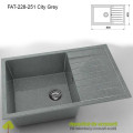 Chiuveta cu o cuva Granixit compozit 228-251 City Grey 800x490mm