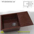 Chiuveta cu o cuva Granixit compozit 228-939 Brick wall 800x490mm