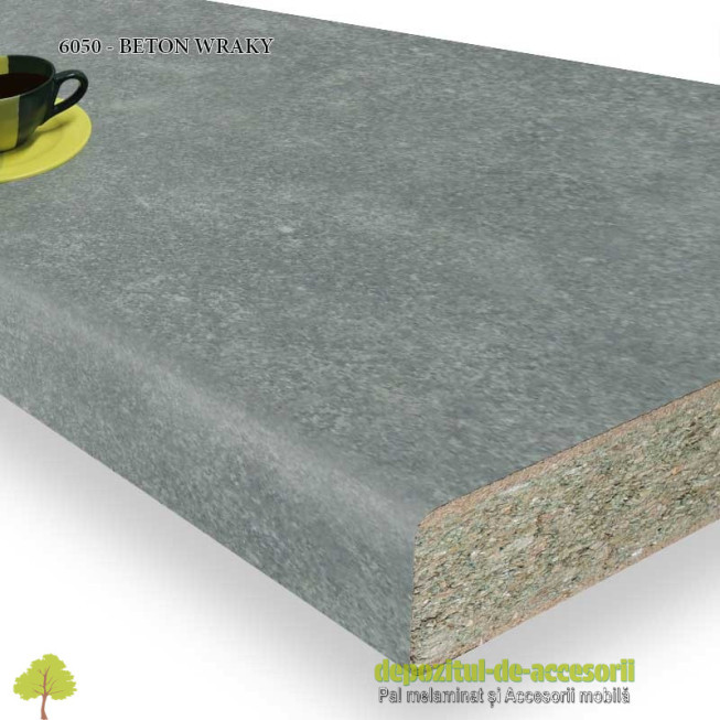 Blat bucătărie BETON WRAKY 6050 38x600x4200 Ricci Italia