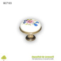 Buton antichizat ceramic floare 25mm C7103