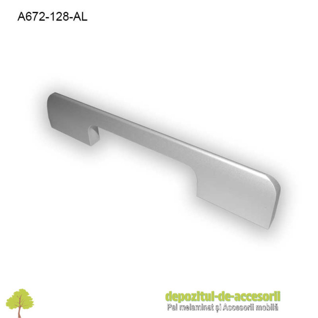 Mâner mobilier Aluminiu A672-128-AL Satinat
