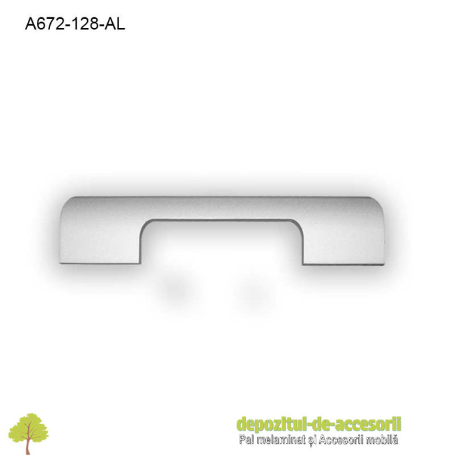 Mâner mobilier Aluminiu A672-128-AL Satinat