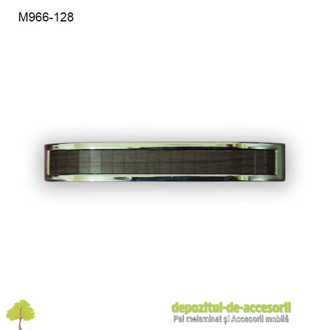 Maner mobilier M966-128-CR Crom-Lemn