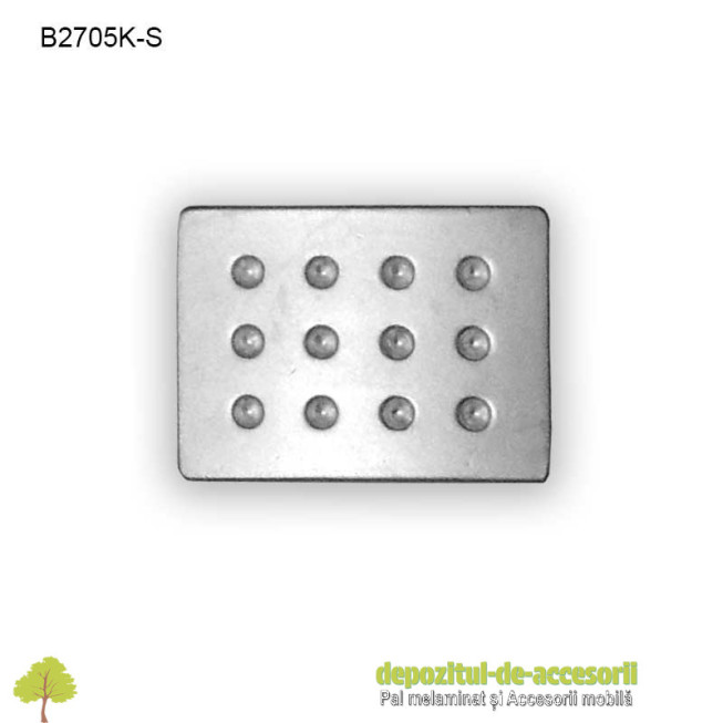 Buton metalic mobilier B2705K satinat