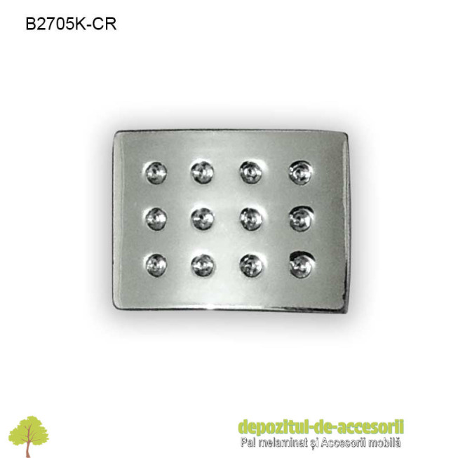 Buton metalic mobilier B2705K-CR cromat