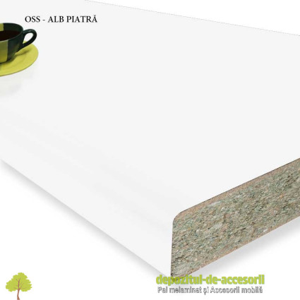 Blat bucatarie ALB PIATRĂ OSS 38x600x4200 Ricci Italia