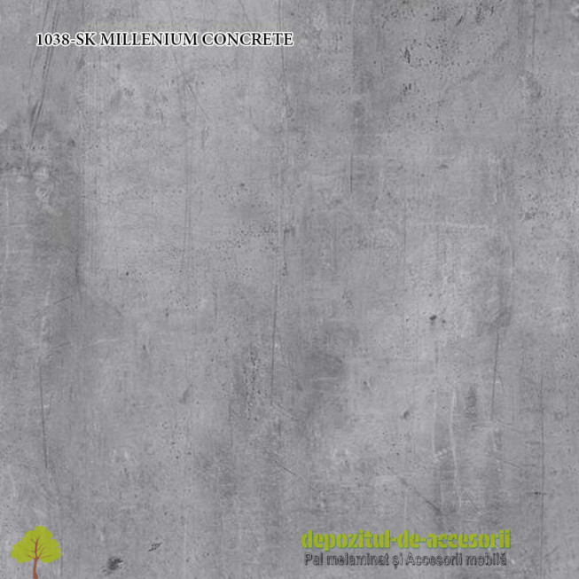 Blat bucatarie MILLENIUM CONCRETE 1038-SK 38x600x4100 Krono Swiss