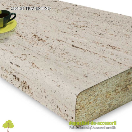 Blat bucatarie TRAVENTINO 2105-ST 38x600x4100 Krono Swiss