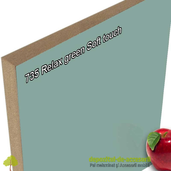 Panou MDF 735 Relax green Soft touch mat AGT
