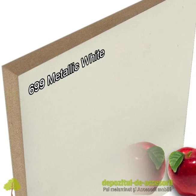 Panou MDF Metallic White super lucios 699 AGT HG