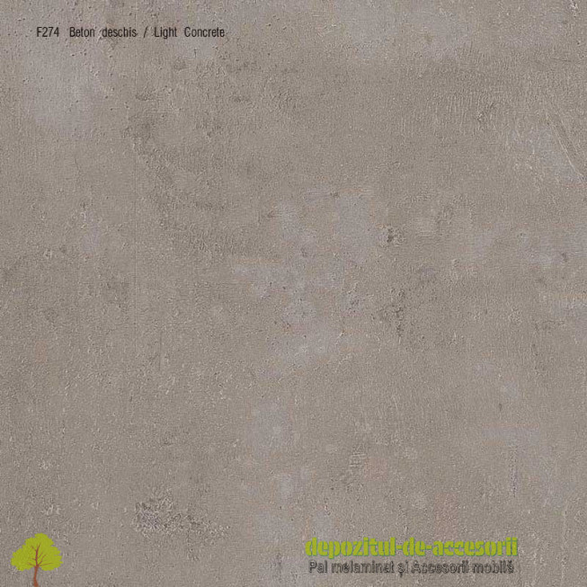 Detaliu PAL Melaminat Beton deschis F274-ST9