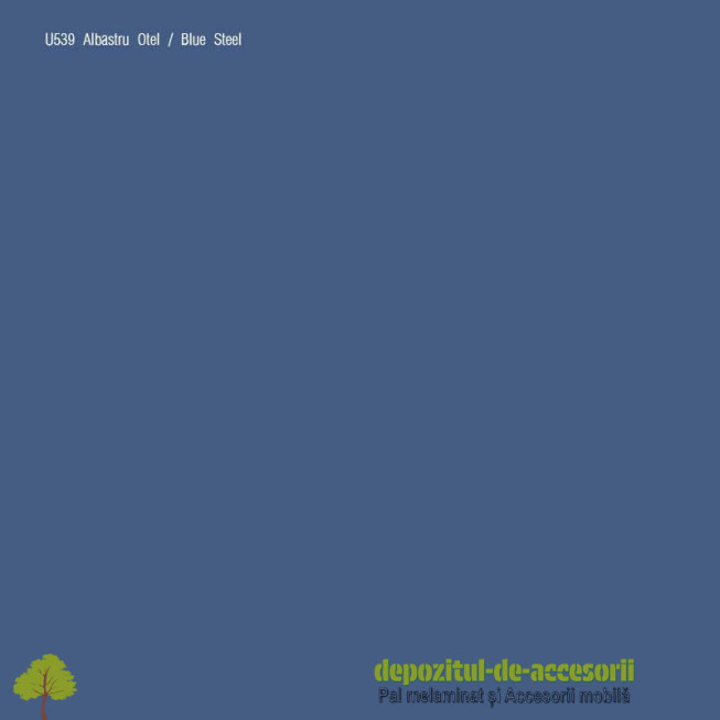 PAL Melaminat Albastru Oțel U539-ST9