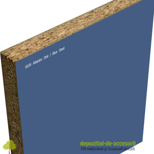 PAL Melaminat Albastru Oțel U539-ST9