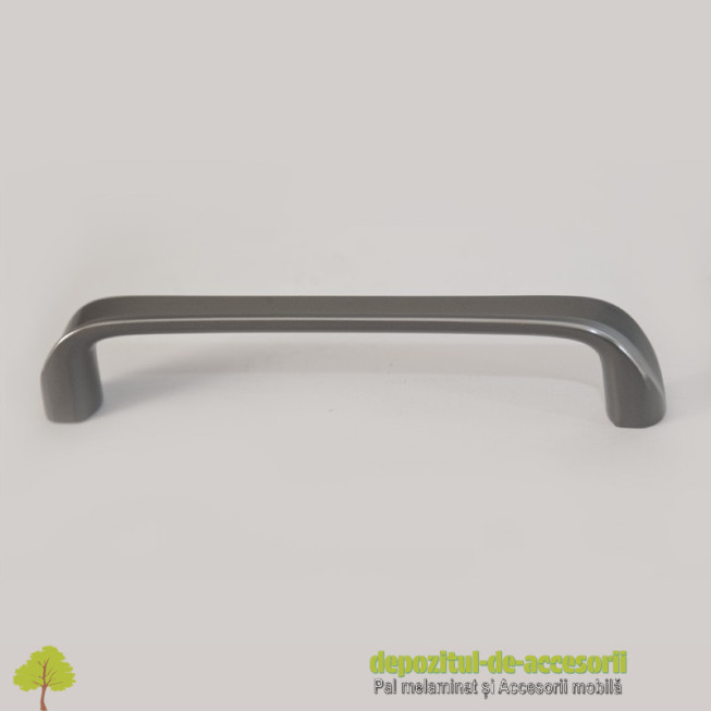 Maner mobilier 6501 gri titan modern 128mm