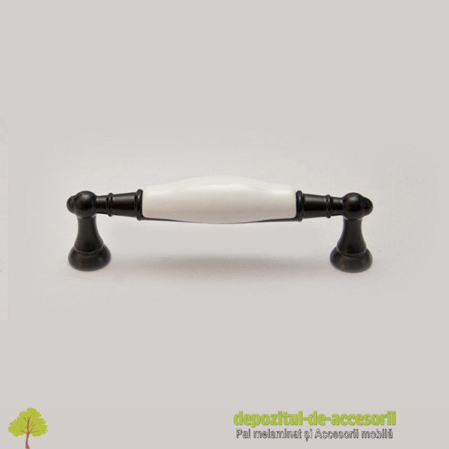 Maner mobilier CS8939 negru clasic 128mm