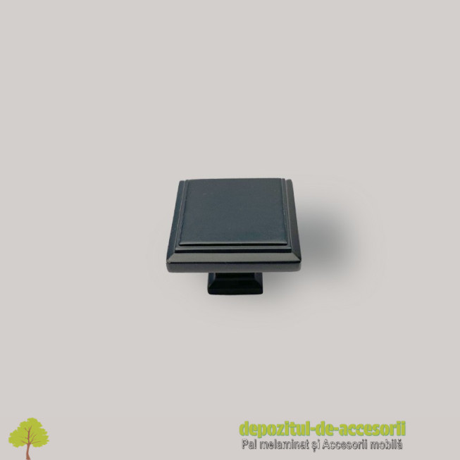 Buton mobilier B216 negru