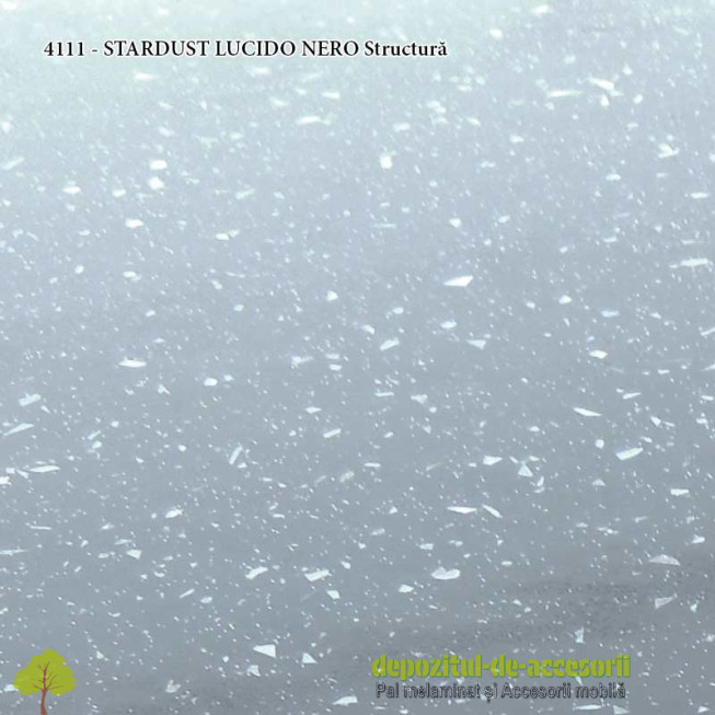 Blat de masa STARDUST LUCIDO NERO 4111 38x800x4300 Ricci Italia