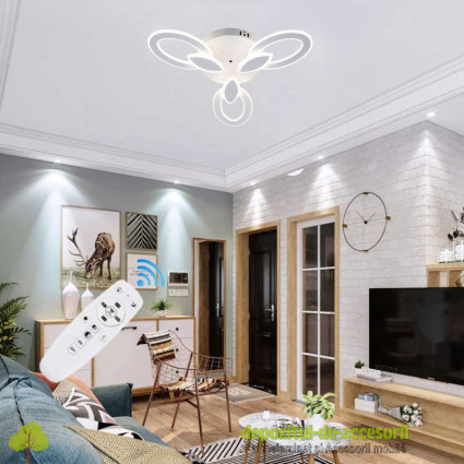 Lustră LED DL75L023 IRIS 100W, trei brațe, trei culori, telecomandă