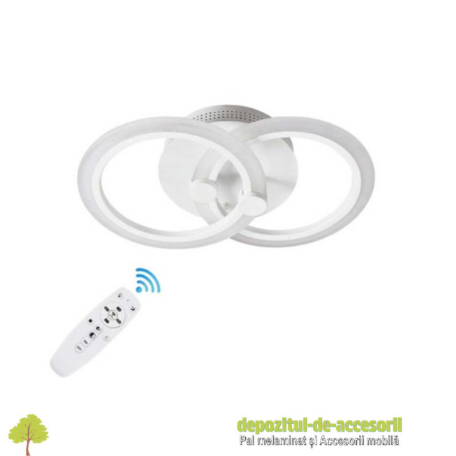 Lustră LED DL75L042 CYBELE 36W, două brațe, trei culori, telecomandă