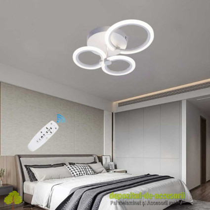 Lustră LED DL75L043 CYBELE 40W, trei brațe, trei culori, telecomandă