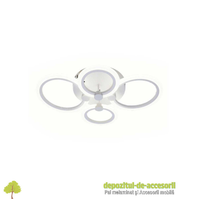 Lustră LED DL75L044 CYBELE 56W, patru brațe, trei culori, telecomandă