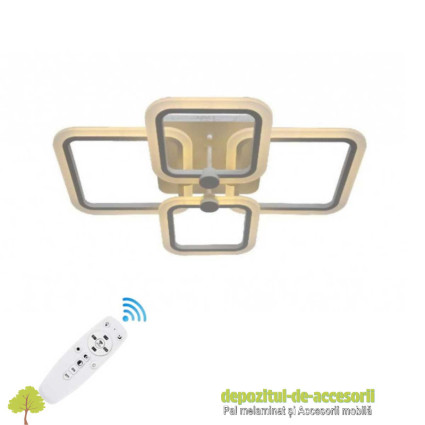 Lustră LED DL75L054 HEBE 80W, patru brate, trei culori, telecomandă