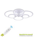 Lustră LED DL75L048 JUNO 96W, opt brate, trei culori, telecomandă