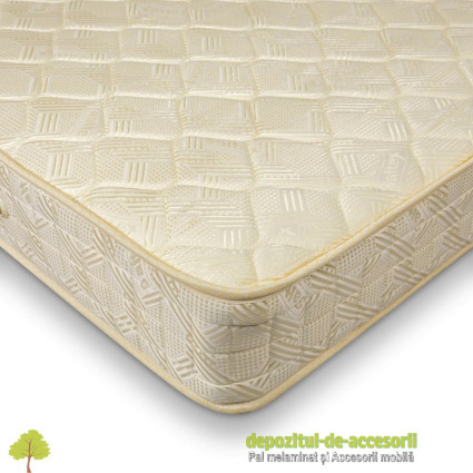 Saltea superortopedica matlasata 130x190 cm alba