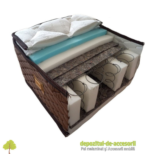 Saltea de Pat Lux Diamant 90x200 cm alba