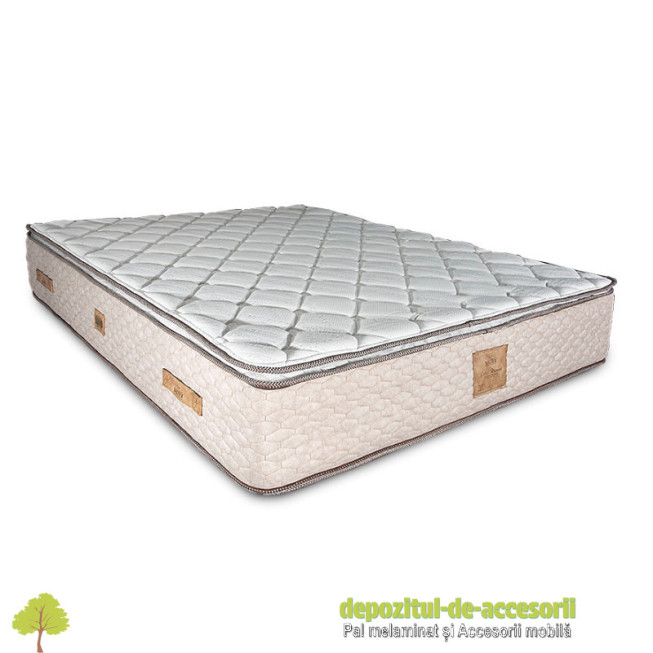 Saltea de Pat Pocket Diamant 90x200 cm alba