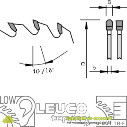 Panza circular pentru lemn masiv Ø350mm Leuco pentru circular cu masa_2