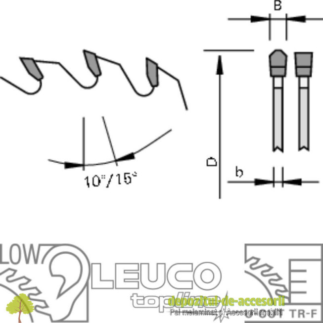 Panza circular pentru lemn masiv Ø350mm Leuco pentru circular cu masa_2