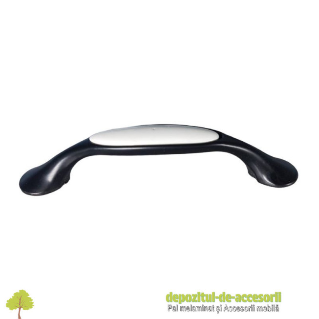 Mâner mobilier CS8933 negru clasic 128mm