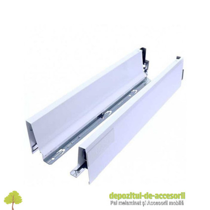 Set Glisiere Tandembox + Laterale Antaro M 450mm, albe