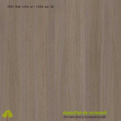 PAL Melaminat Stejar Cortina gri H3353-ST11