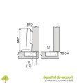 Set 2 balamale CLIP AVENTOS HF fara arc 120°